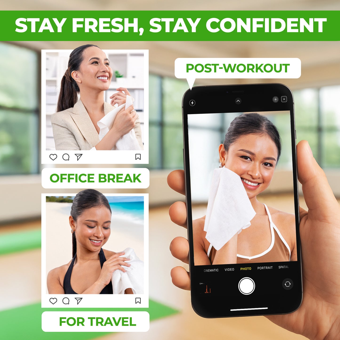 XL Women Body Wipes (9" x 12") + Travel Size Bonus