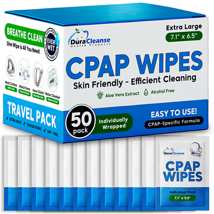 Sleep Mask Wipes - 50 Count Travel Wipes
