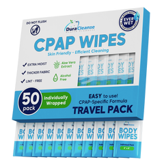 Sleep Mask Wipes - 50 Count Travel Wipes