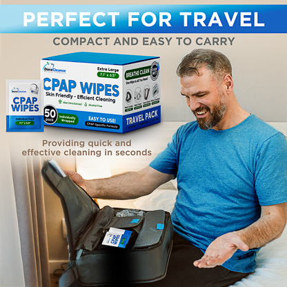 Sleep Mask Wipes - 50 Count Travel Wipes