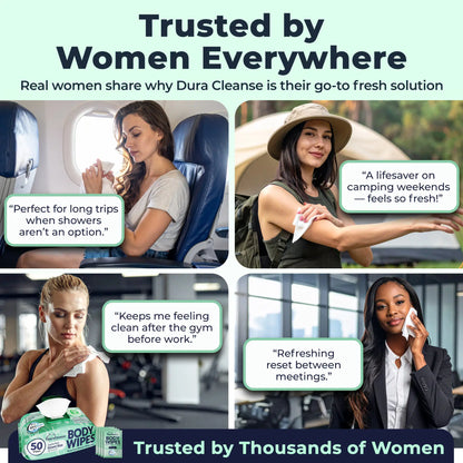 Sensitive Skin XL Body Wipes (10" x 11.5") + Travel Size Bonus