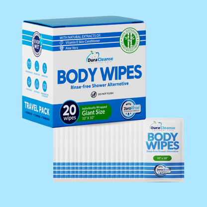 Universal On-the-Go 20 Count Body Wipes (10" x 10") - Travel Size