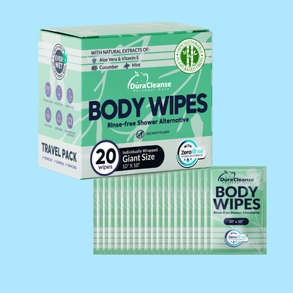Women On-the-Go 20 Count Body Wipes (10" x 10") - Travel Size