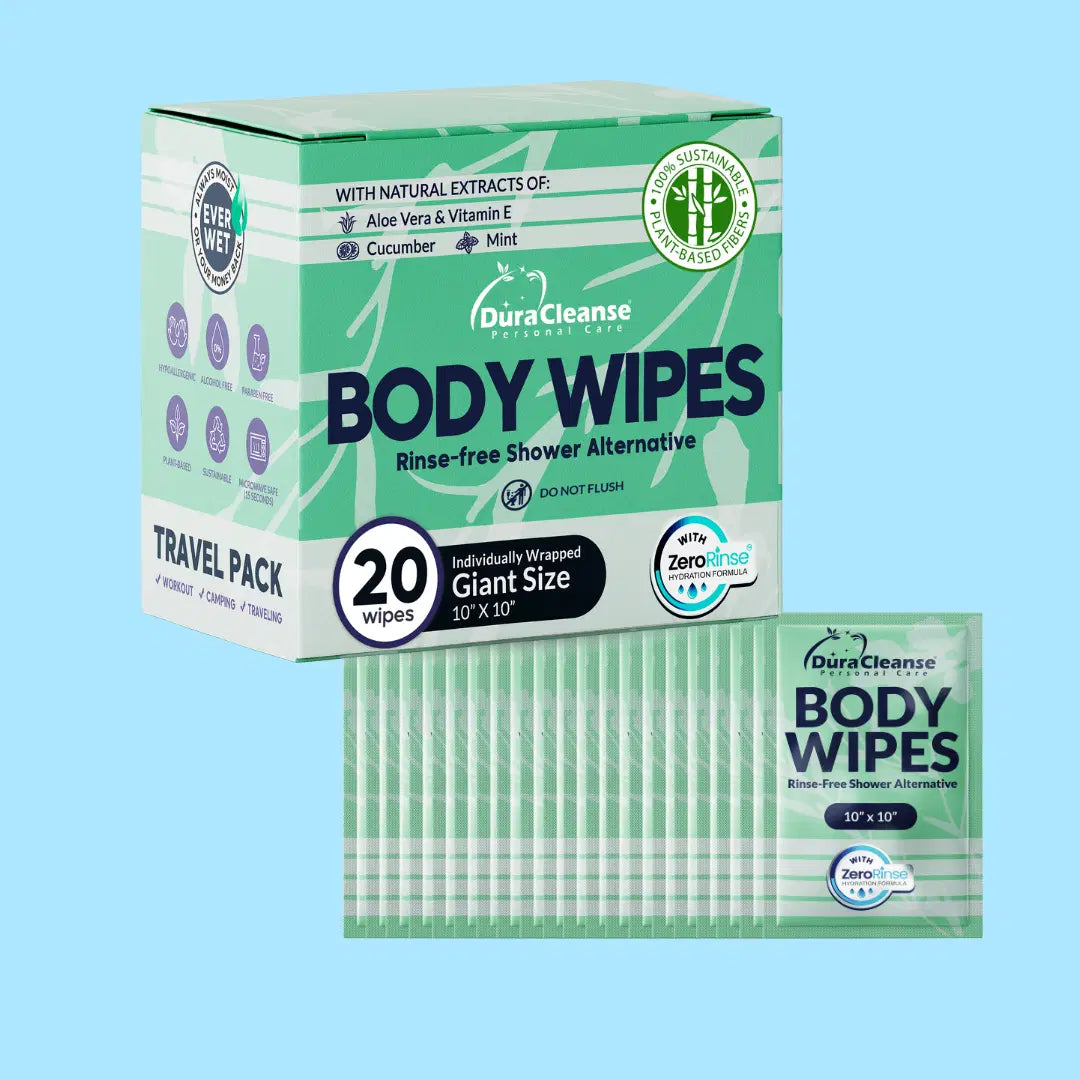 Sensitive Skin On-the-Go 20 Count Body Wipes (10" x 10") - Travel Size
