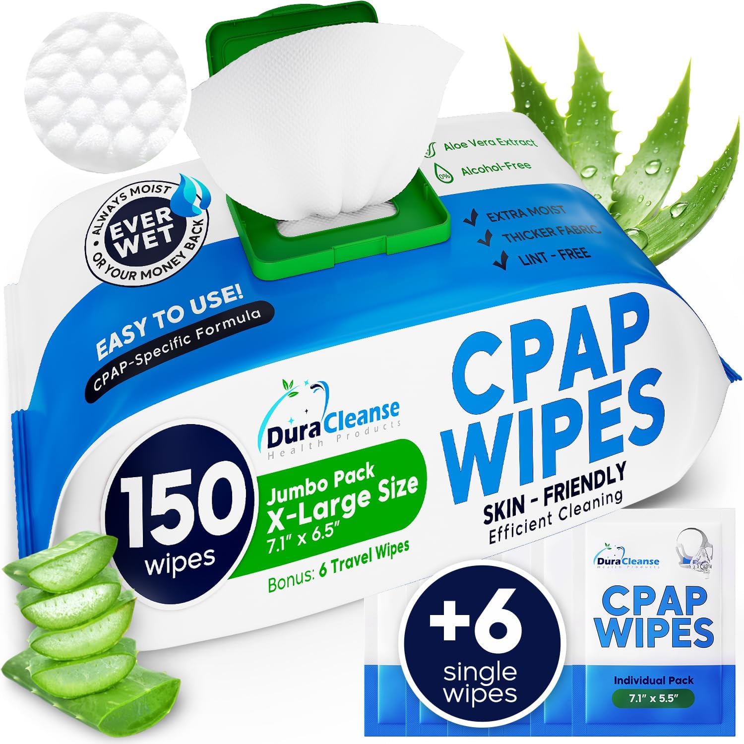 CPAP Mask Wipes - (Pack + Travel)