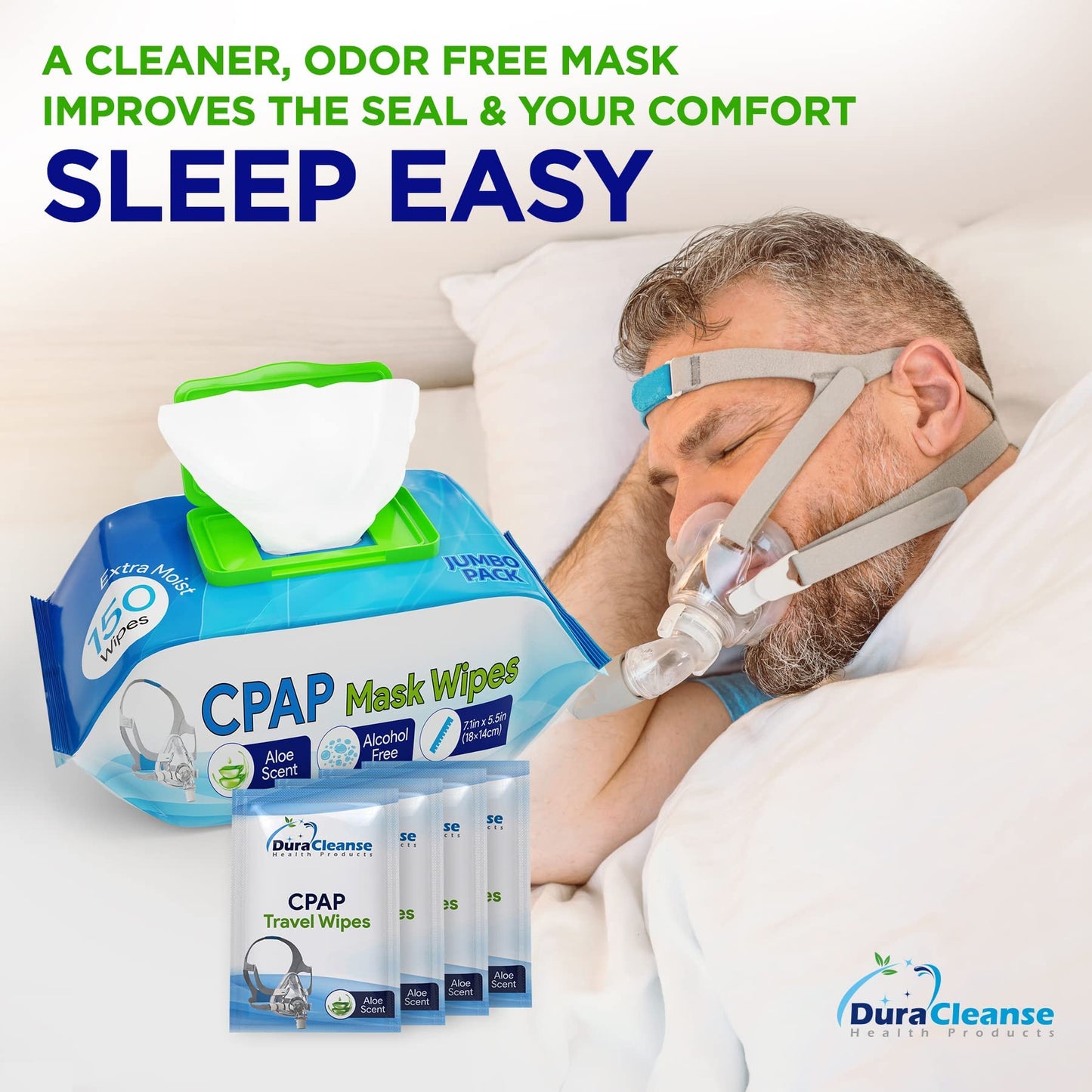 CPAP Mask Wipes - (Pack + Travel)