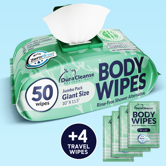 XL Women Body Wipes (9" x 12") + Travel Size Bonus