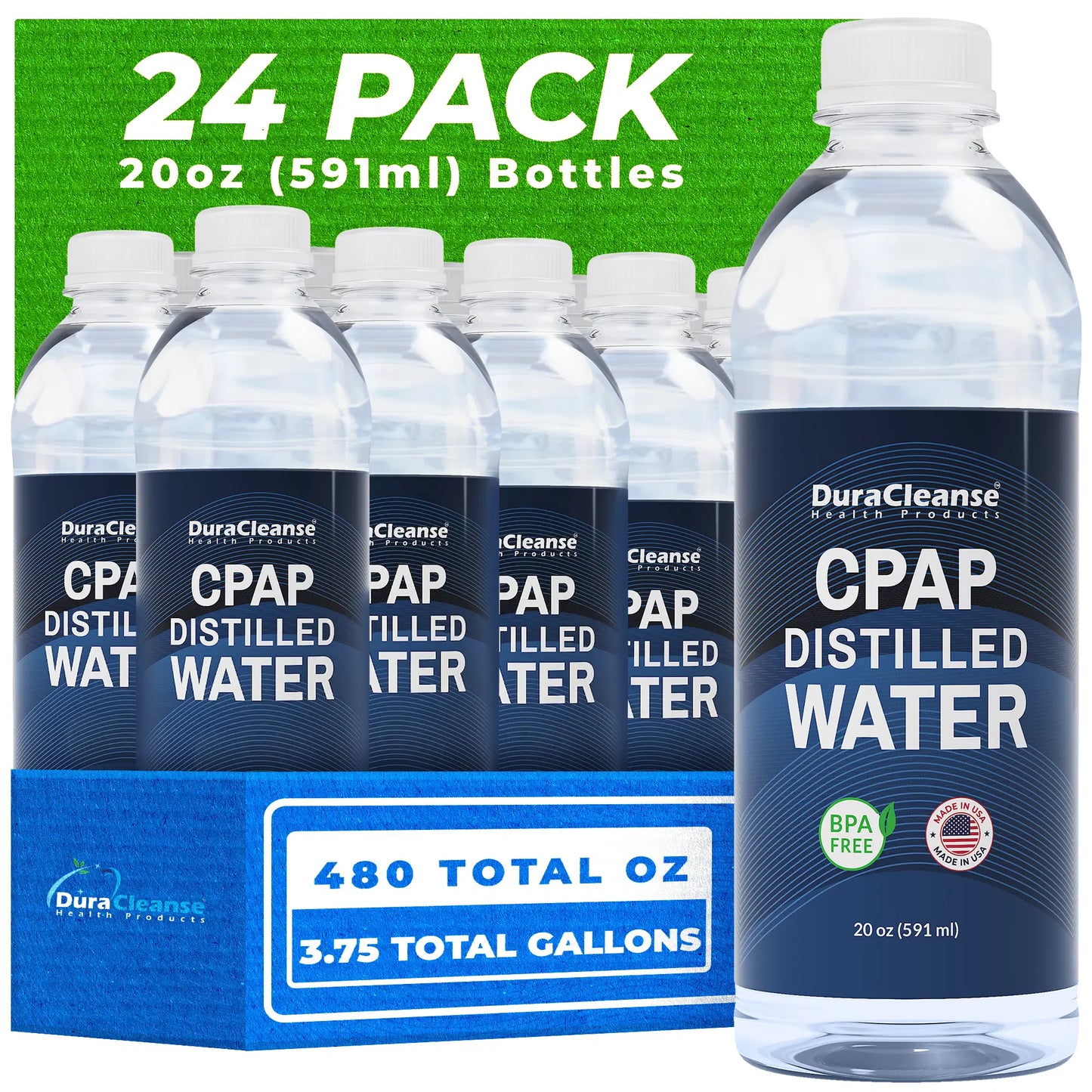 Distilled Water for CPAP Machines - Travel Size Bottles 20oz each