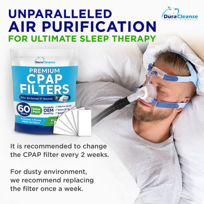 CPAP Filters - MERV 18 Ultra-Filtration - 60-Pack AirSense 11