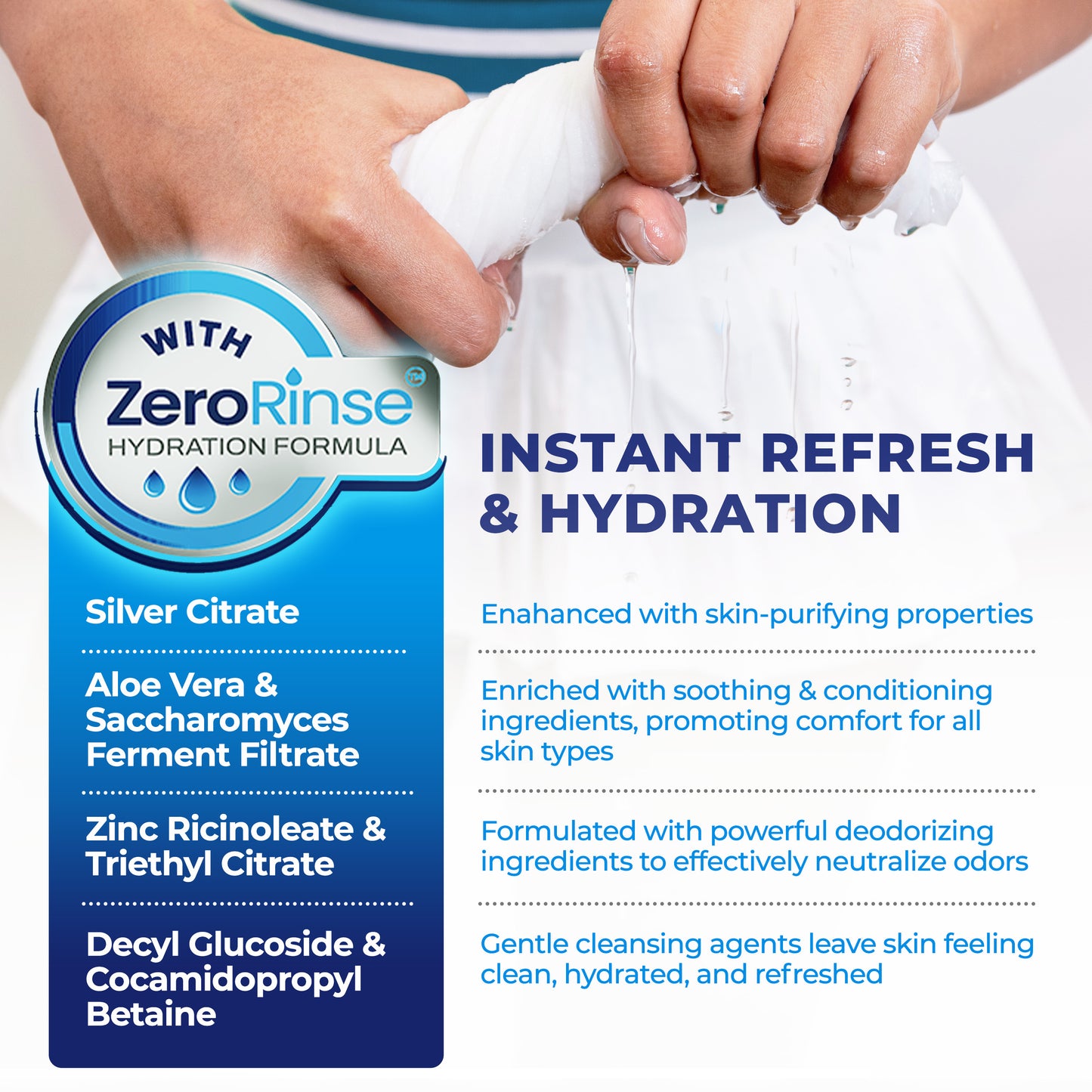 XL Universal Body Wipes (9" x 12") + Travel Size Bonus