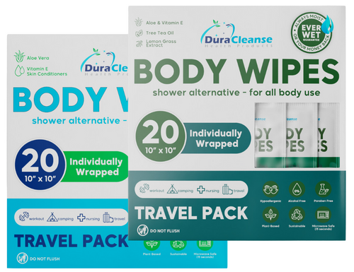 Body Wipes Travel Pack, (20Pack)