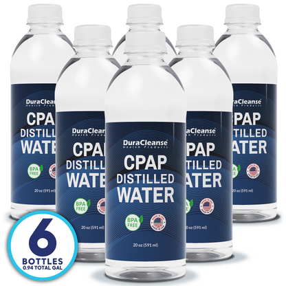Distilled Water for CPAP Machines - Travel Size Bottles 20oz each