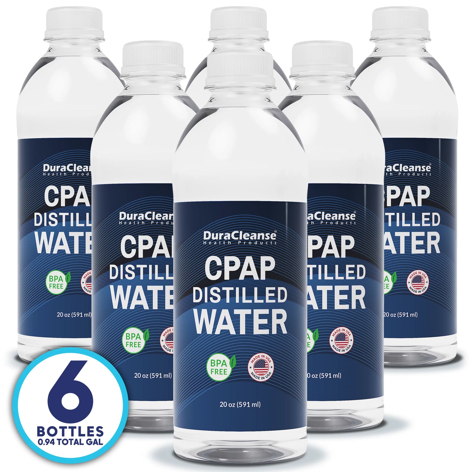 Distilled Water for CPAP Machines - Travel Size Bottles 20oz each