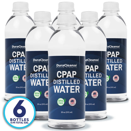 Distilled Water for CPAP Machines - Travel Size Bottles 20oz each