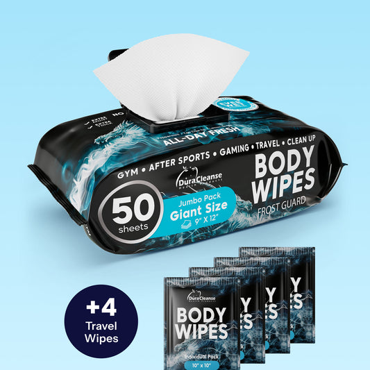 XL Young Men Body Wipes + Travel Size Bonus