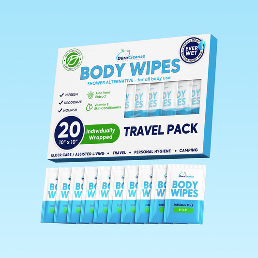 Universal On-the-Go 20 Count Body Wipes (9" x 12") - Travel Size